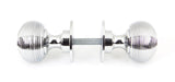 From The Anvil - Polished Chrome Heavy Beehive Mortice/Rim Knob Set | Sku. 90273 | Trade Door Handles.