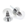 From The Anvil - Polished Chrome Heavy Beehive Mortice/Rim Knob Set | Sku. 90273 | Trade Door Handles.