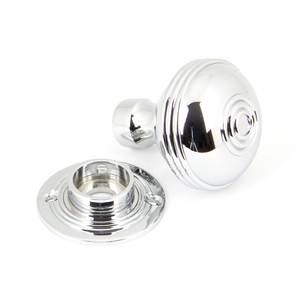From The Anvil - Polished Chrome 50mm Prestbury Mortice/Rim Knob Set | Sku. 90274 | Trade Door Handles.