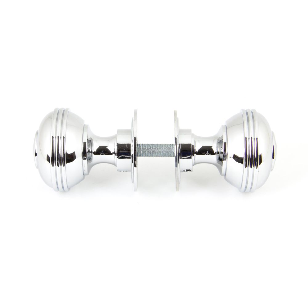 From The Anvil - Polished Chrome 50mm Prestbury Mortice/Rim Knob Set | Sku. 90274 | Trade Door Handles.