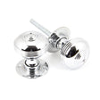 From The Anvil - Polished Chrome 50mm Prestbury Mortice/Rim Knob Set | Sku. 90274 | Trade Door Handles.