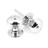 From The Anvil - Polished Chrome 50mm Prestbury Mortice/Rim Knob Set | Sku. 90274 | Trade Door Handles.