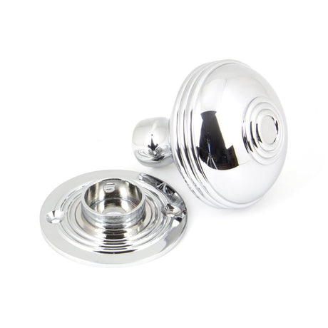 From The Anvil - Polished Chrome 63mm Prestbury Mortice/Rim Knob Set | Sku. 90275 | Trade Door Handles.