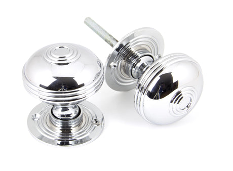 From The Anvil - Polished Chrome 63mm Prestbury Mortice/Rim Knob Set | Sku. 90275 | Trade Door Handles.