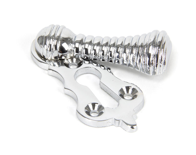 From The Anvil - Polished Chrome Beehive Escutcheon | Sku. 90277 | Trade Door Handles.