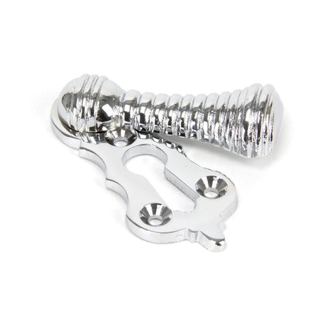 From The Anvil - Polished Chrome Beehive Escutcheon | Sku. 90277 | Trade Door Handles.