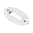 From The Anvil - Polished Chrome Oval Escutcheon | Sku. 90280 | Trade Door Handles.