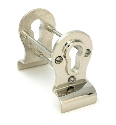 From The Anvil - Polished Nickel 50mm Euro Door Pull (Back to Back fixings) | Sku. 90282 | Trade Door Handles.