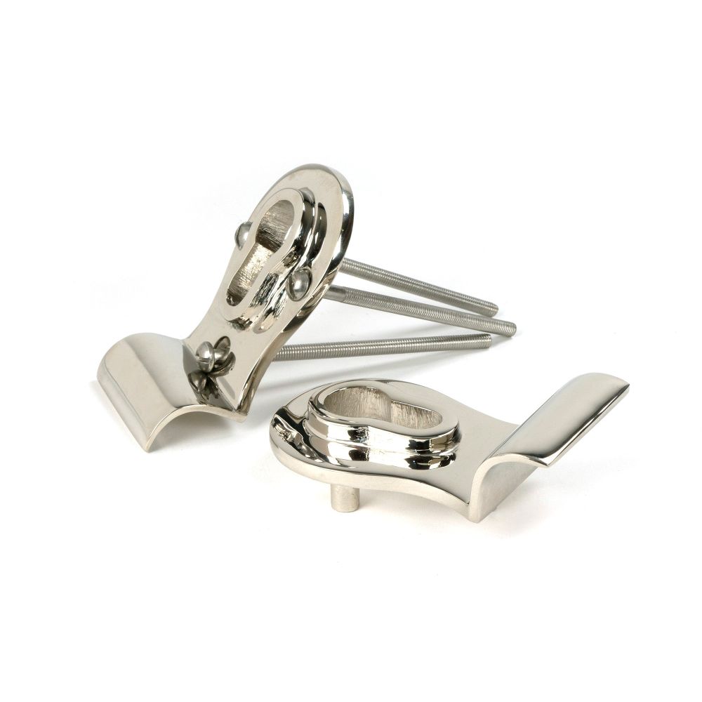 From The Anvil - Polished Nickel 50mm Euro Door Pull (Back to Back fixings) | Sku. 90282 | Trade Door Handles.