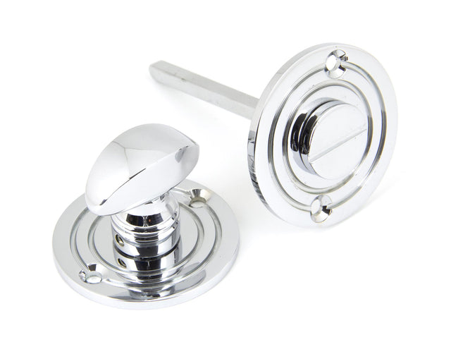 From The Anvil - Polished Chrome Round Bathroom Thumbturn | Sku. 90284 | Trade Door Handles.
