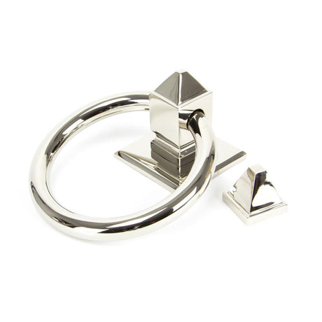 From The Anvil - Polished Nickel Ring Door Knocker | Sku. 90286 | Trade Door Handles.