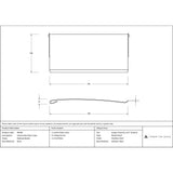 From The Anvil - Polished Nickel Small Letter Plate Cover | Sku. 90290 | Trade Door Handles.