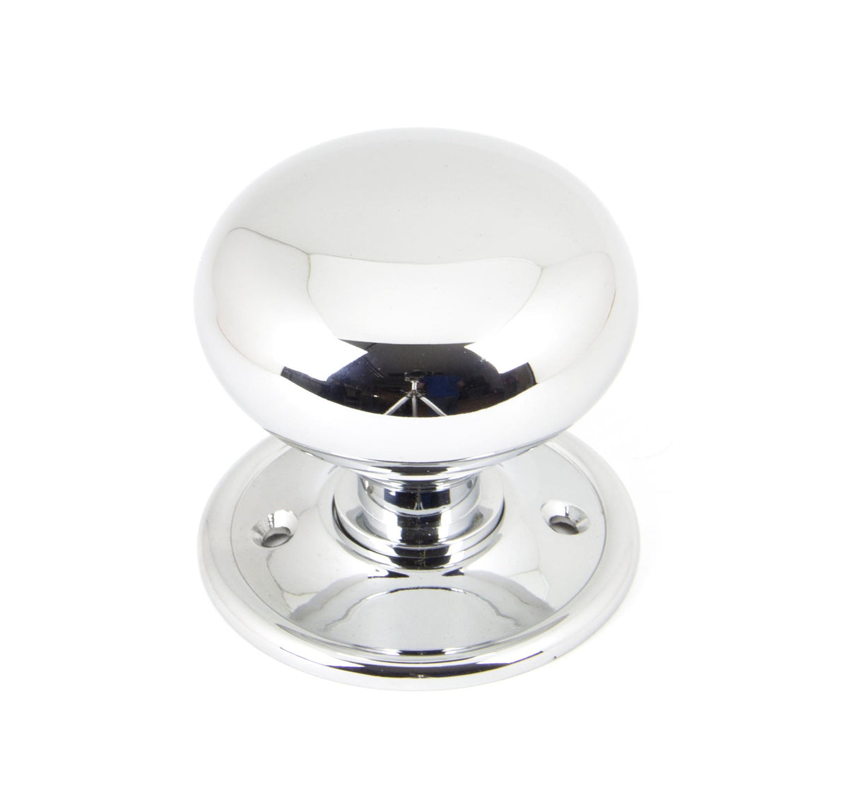 From The Anvil - Polished Chrome Mushroom Mortice/Rim Knob Set | Sku. 90291 | Trade Door Handles.
