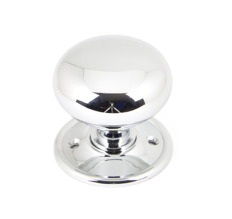 From The Anvil - Polished Chrome Mushroom Mortice/Rim Knob Set | Sku. 90291 | Trade Door Handles.