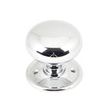 From The Anvil - Polished Chrome Mushroom Mortice/Rim Knob Set | Sku. 90291 | Trade Door Handles.