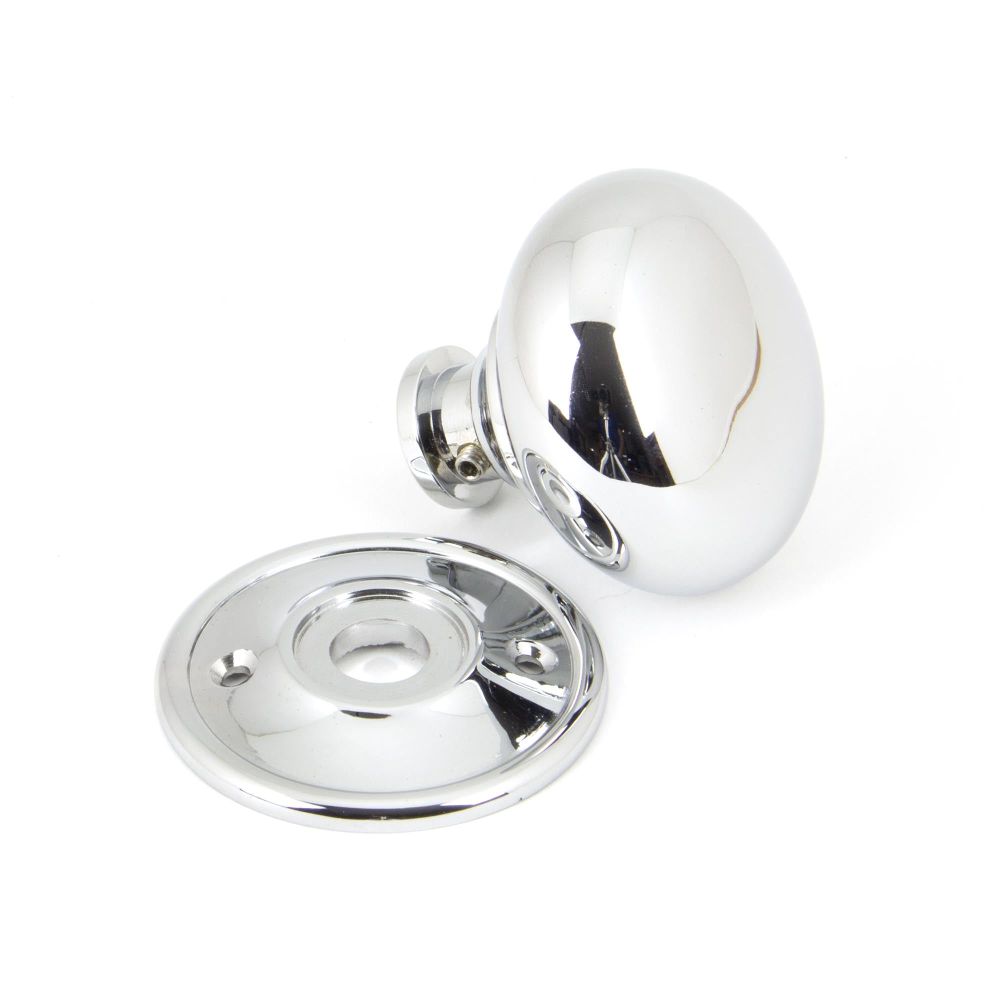From The Anvil - Polished Chrome Mushroom Mortice/Rim Knob Set | Sku. 90291 | Trade Door Handles.