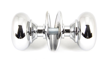 From The Anvil - Polished Chrome Mushroom Mortice/Rim Knob Set | Sku. 90291 | Trade Door Handles.