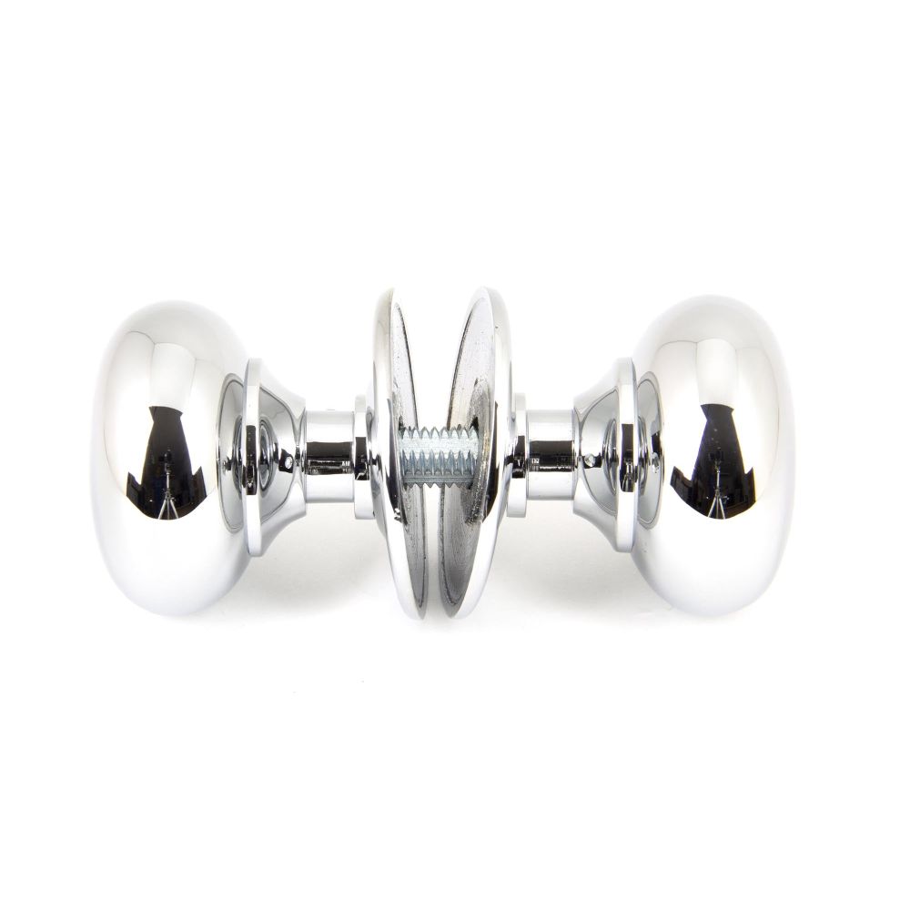 From The Anvil - Polished Chrome Mushroom Mortice/Rim Knob Set | Sku. 90291 | Trade Door Handles.