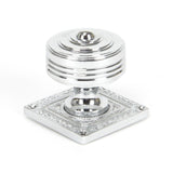 From The Anvil - Polished Chrome Tewkesbury Square Mortice Knob Set | Sku. 90292 | Trade Door Handles.