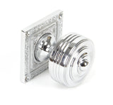 From The Anvil - Polished Chrome Tewkesbury Square Mortice Knob Set | Sku. 90292 | Trade Door Handles.