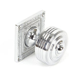 From The Anvil - Polished Chrome Tewkesbury Square Mortice Knob Set | Sku. 90292 | Trade Door Handles.