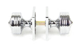 From The Anvil - Polished Chrome Tewkesbury Square Mortice Knob Set | Sku. 90292 | Trade Door Handles.