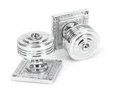 From The Anvil - Polished Chrome Tewkesbury Square Mortice Knob Set | Sku. 90292 | Trade Door Handles.