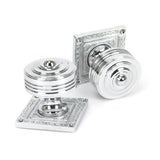 From The Anvil - Polished Chrome Tewkesbury Square Mortice Knob Set | Sku. 90292 | Trade Door Handles.
