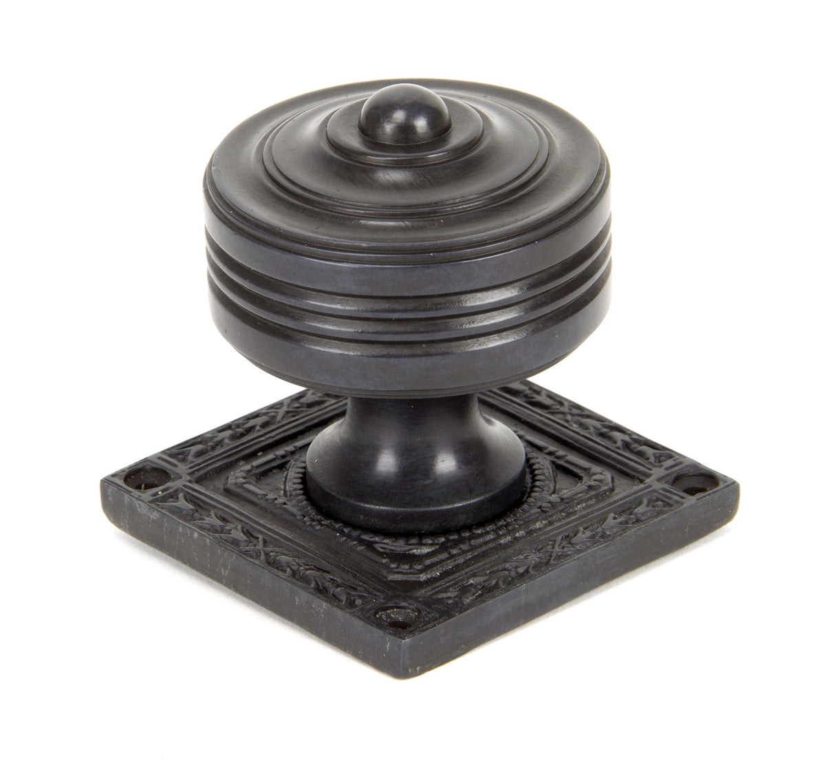 From The Anvil - Aged Bronze Tewkesbury Square Mortice Knob Set | Sku. 90293 | Trade Door Handles.