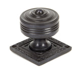 From The Anvil - Aged Bronze Tewkesbury Square Mortice Knob Set | Sku. 90293 | Trade Door Handles.