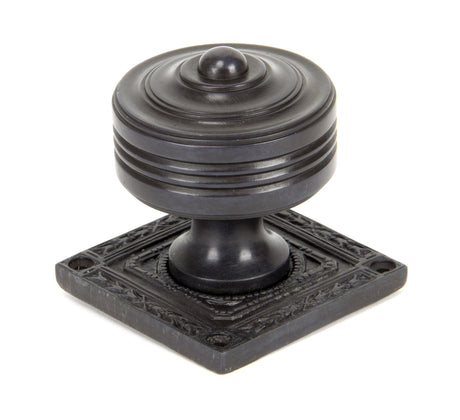 From The Anvil - Aged Bronze Tewkesbury Square Mortice Knob Set | Sku. 90293 | Trade Door Handles.