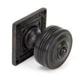 From The Anvil - Aged Bronze Tewkesbury Square Mortice Knob Set | Sku. 90293 | Trade Door Handles.