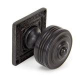 From The Anvil - Aged Bronze Tewkesbury Square Mortice Knob Set | Sku. 90293 | Trade Door Handles.