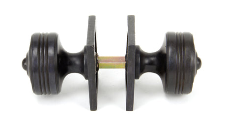 From The Anvil - Aged Bronze Tewkesbury Square Mortice Knob Set | Sku. 90293 | Trade Door Handles.