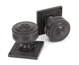 From The Anvil - Aged Bronze Tewkesbury Square Mortice Knob Set | Sku. 90293 | Trade Door Handles.