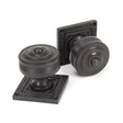 From The Anvil - Aged Bronze Tewkesbury Square Mortice Knob Set | Sku. 90293 | Trade Door Handles.