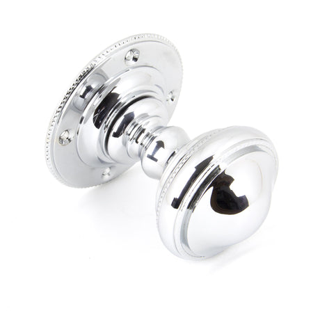 From The Anvil - Polished Chrome Brockworth Mortice Knob Set | Sku. 90294 | Trade Door Handles.