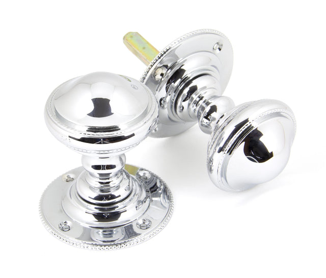 From The Anvil - Polished Chrome Brockworth Mortice Knob Set | Sku. 90294 | Trade Door Handles.