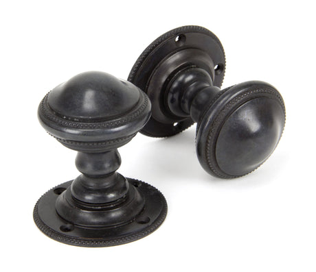 From The Anvil - Aged Bronze Brockworth Mortice Knob Set | Sku. 90295 | Trade Door Handles.