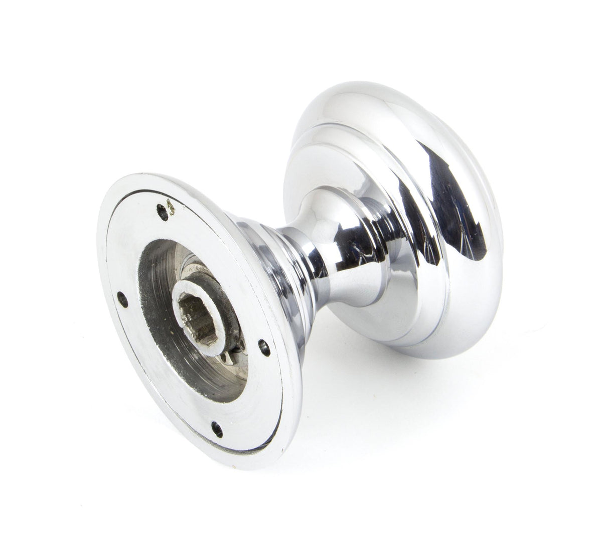 From The Anvil - Polished Chrome Elmore Concealed Mortice Knob Set | Sku. 90296 | Trade Door Handles.