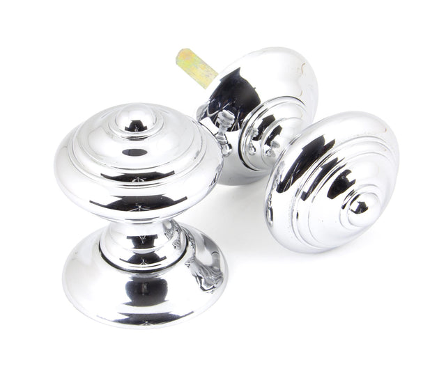 From The Anvil - Polished Chrome Elmore Concealed Mortice Knob Set | Sku. 90296 | Trade Door Handles.