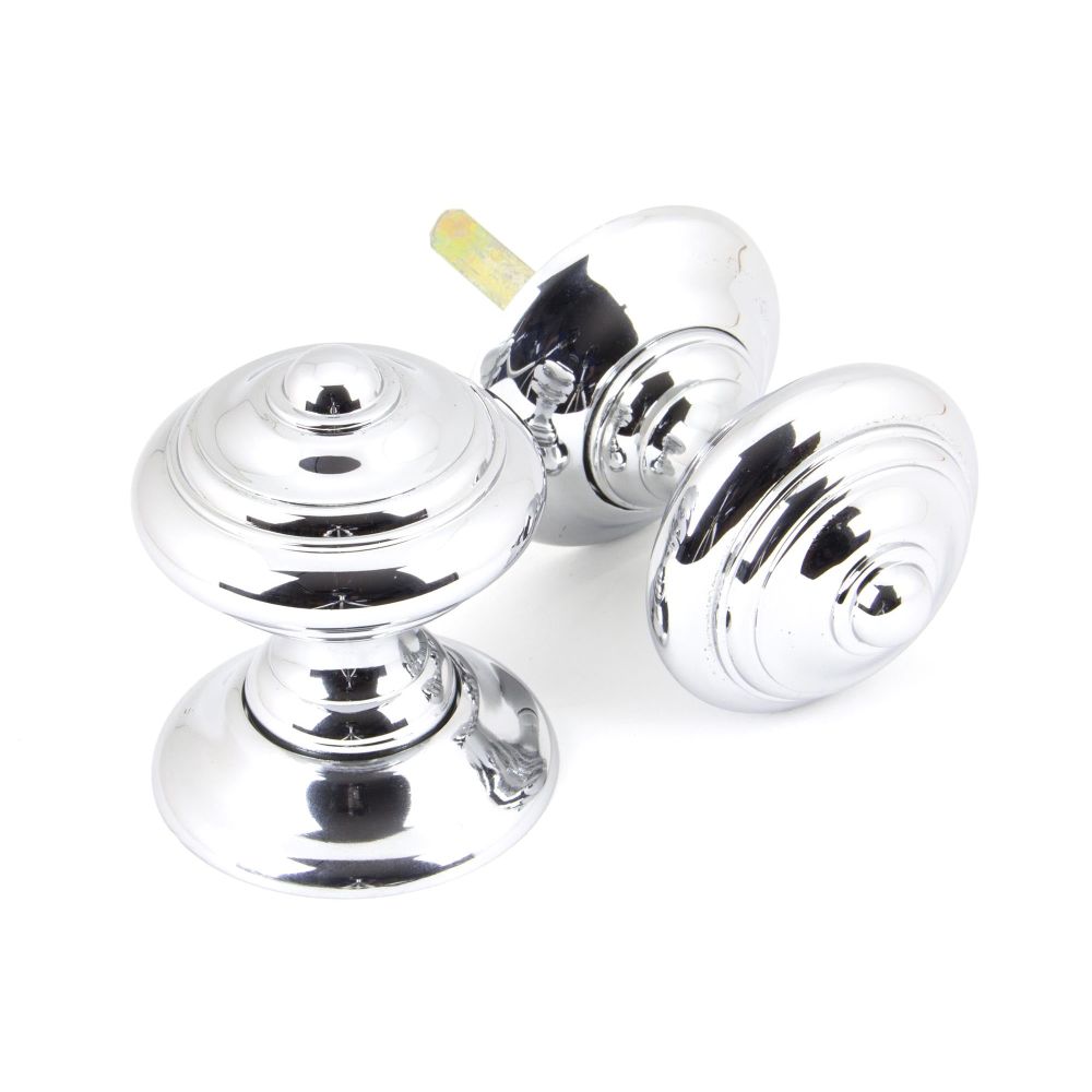 From The Anvil - Polished Chrome Elmore Concealed Mortice Knob Set | Sku. 90296 | Trade Door Handles.