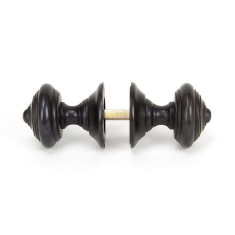 From The Anvil - Aged Bronze Elmore Concealed Mortice Knob Set | Sku. 90297 | Trade Door Handles.