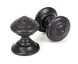 From The Anvil - Aged Bronze Elmore Concealed Mortice Knob Set | Sku. 90297 | Trade Door Handles.