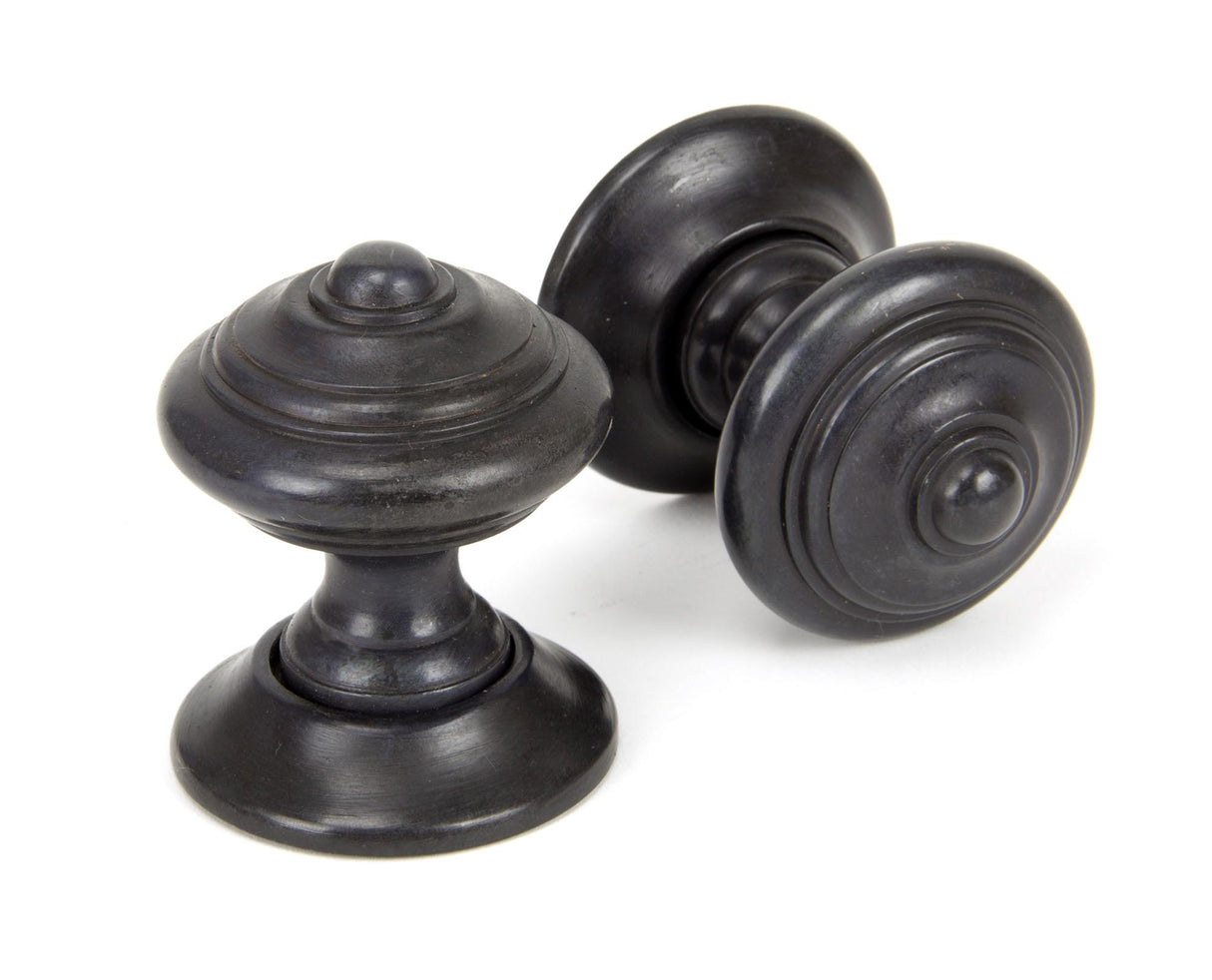 From The Anvil - Aged Bronze Elmore Concealed Mortice Knob Set | Sku. 90297 | Trade Door Handles.