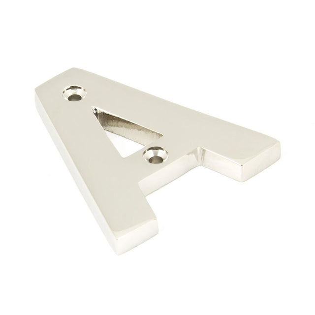 From The Anvil - Polished Nickel Letter A | Sku. 90303A | Trade Door Handles.