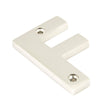 From The Anvil - Polished Nickel Letter F | Sku. 90303F | Trade Door Handles.