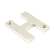 From The Anvil - Polished Nickel Letter H | Sku. 90303H | Trade Door Handles.