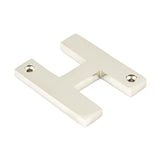 From The Anvil - Polished Nickel Letter H | Sku. 90303H | Trade Door Handles.