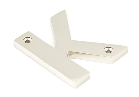 From The Anvil - Polished Nickel Letter K | Sku. 90303K | Trade Door Handles.